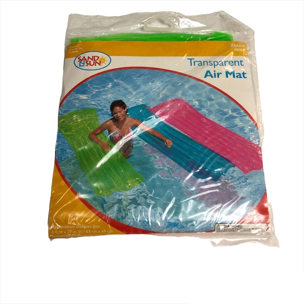 Pool Inflatable Air Mat Swim GREEN MAT Raft Water